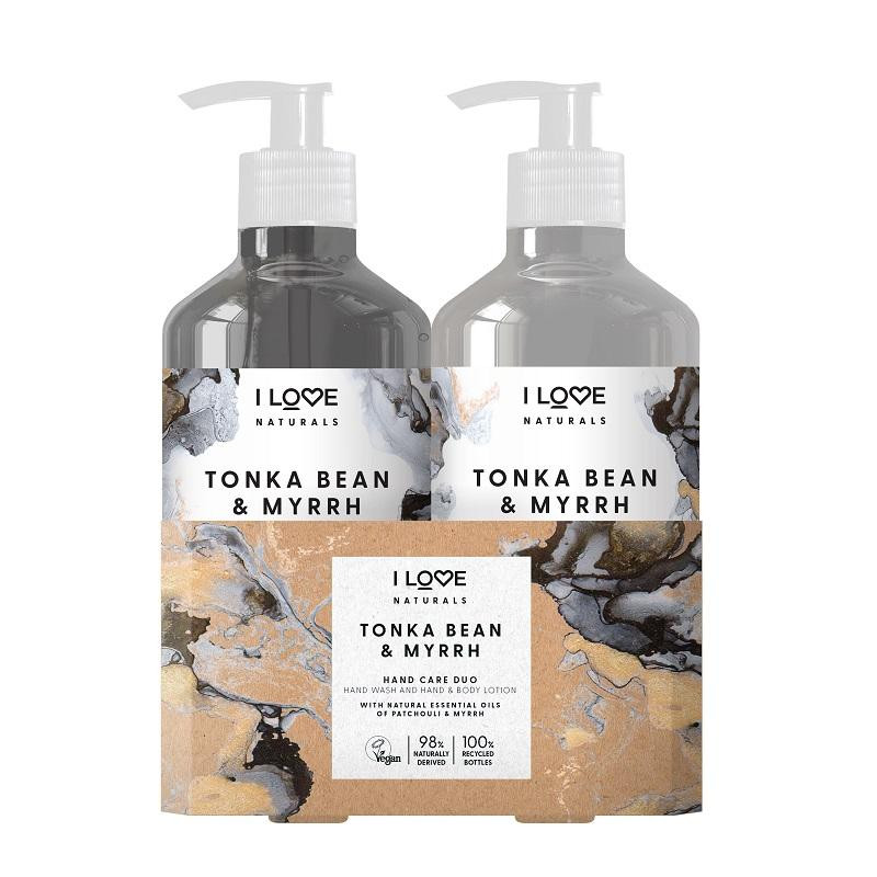 Produktbild för Giftset I Love Naturals Hand Care Duo Tonka Bean & Myrrh
