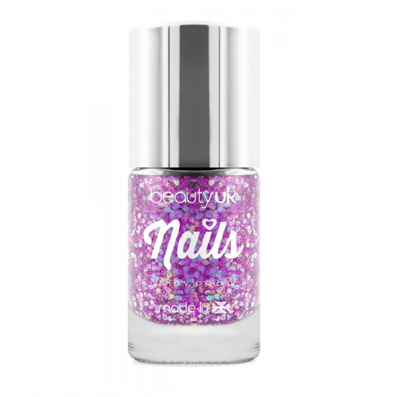 Produktbild för Beauty UK Glitter Nail Polish - Andromeda Purple
