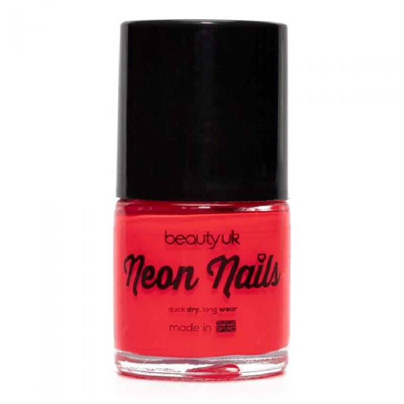 Produktbild för Beauty UK Neon Nail Polish - Coral