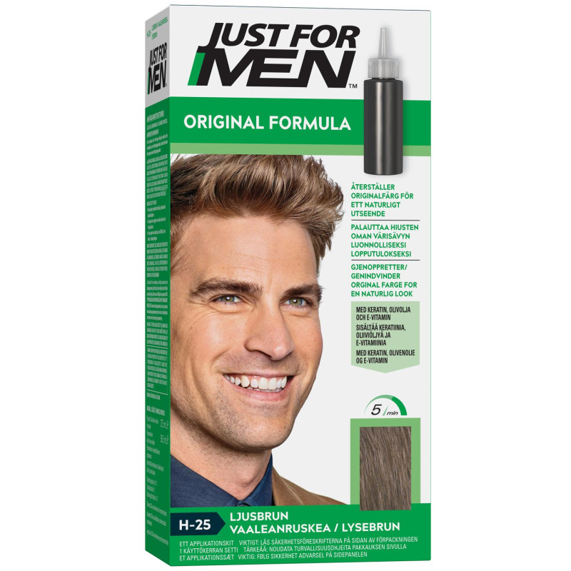 Produktbild för Just For Men Original Formula - Light Brown H25