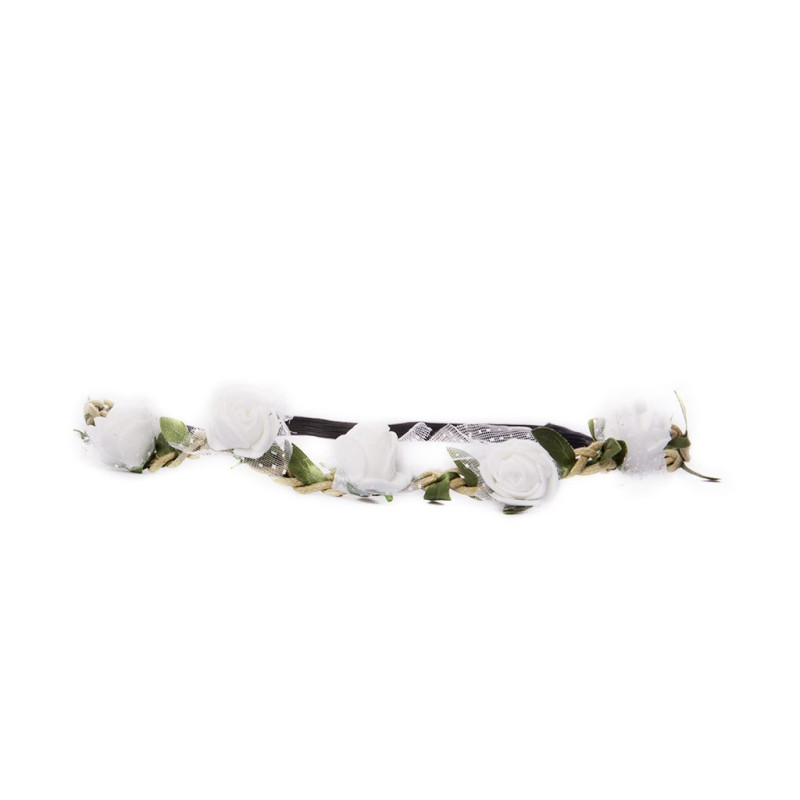 Produktbild för Hairband Blossom Small - White