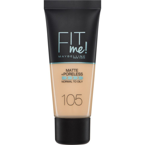 Maybelline Fit Me Matte + Poreless Foundation- 105 Natural Ivory