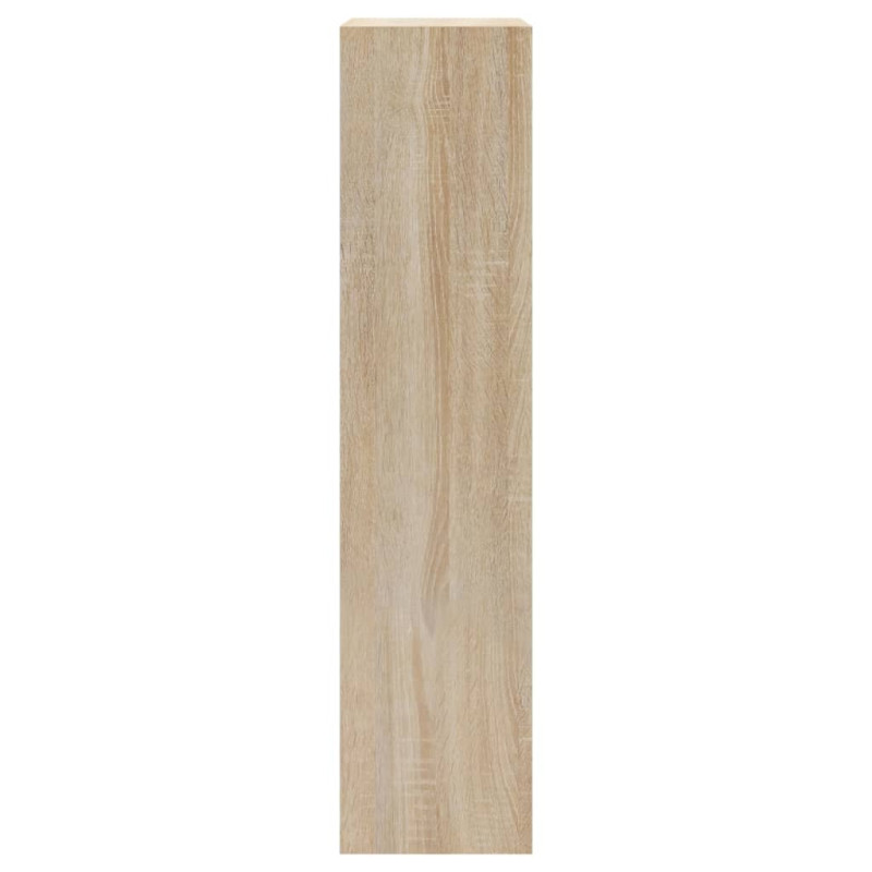 Produktbild för Skohylla sonoma-ek 63x24x103 cm konstruerat trä