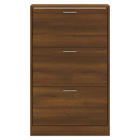 Produktbild för Skohylla sonoma-ek 63x24x103 cm konstruerat trä