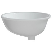 Miniatyr av produktbild för Handfat vit 47x39x21 cm ovalt keramik
