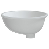 Miniatyr av produktbild för Handfat vit 43x35x19 cm ovalt keramik