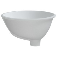 Produktbild för Handfat vit 33x29x16,5 cm ovalt keramik