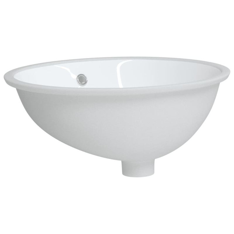 Produktbild för Handfat vit 49x40,5x21 cm ovalt keramik
