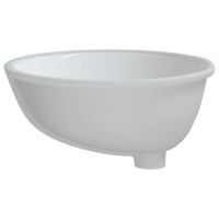 Miniatyr av produktbild för Handfat vit 49x40,5x21 cm ovalt keramik