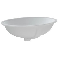 Produktbild för Handfat vit 56x41x20 cm ovalt keramik