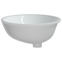 Produktbild för Handfat vit 56x41x20 cm ovalt keramik