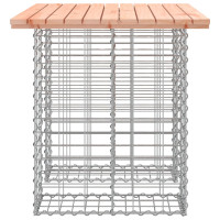 Produktbild för Trädgårdsbänk gabion-design 100x70x72 cm massivt douglasträ