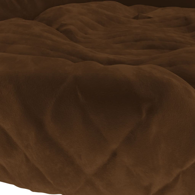 Produktbild för Hundbädd brun 110x90x23 cm plysch