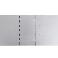 Produktbild för Trädgårdsstaket galvaniserat stål 100 x 14 cm set om 5