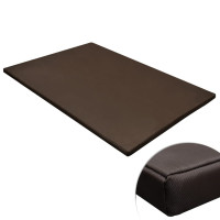 Produktbild för Hundmatta platt rektangulär brun L