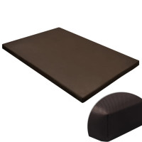 Produktbild för Hundmatta platt fyrkantig brun strl. M