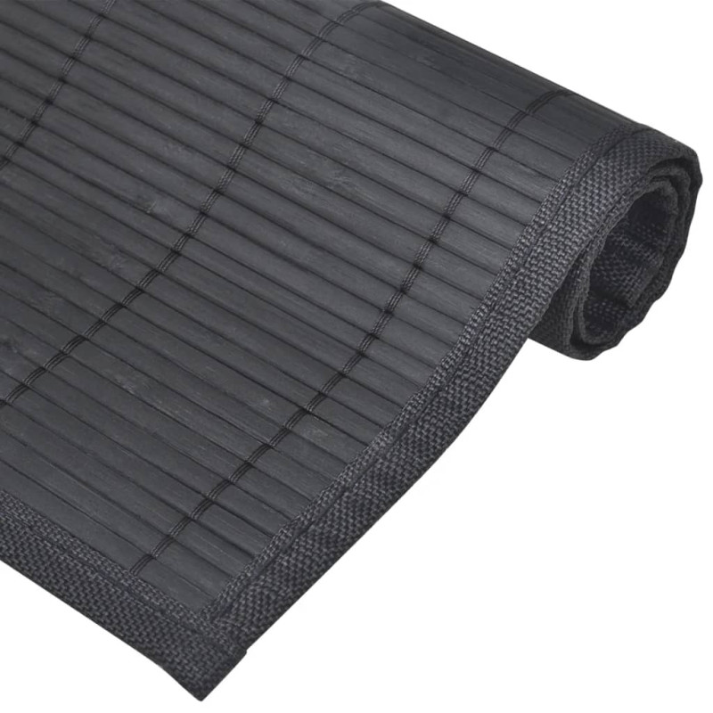 Produktbild för 6 Bordstabletter i bambu 30 x 45 cm svart