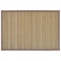 Produktbild för 6 Bordstabletter i bambu 30 x 45 cm brun