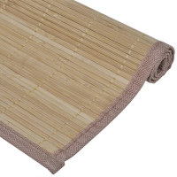 Produktbild för 6 Bordstabletter i bambu 30 x 45 cm brun