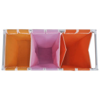 Miniatyr av produktbild för Tvättsorterare 3 sektioner med en tvättkorg
