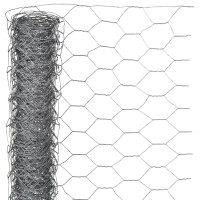 Produktbild för Nature Ståltrådsnät hexagonalt 1x10 m 25 mm galvaniserat stål