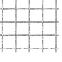 Produktbild för Nätpanel rostfritt stål 50x50 cm 11x11x2 mm