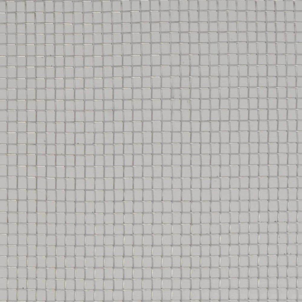 Produktbild för Insektsnät rostfritt stål 100x500 cm silver