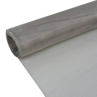 Produktbild för Insektsnät rostfritt stål 100x1000 cm silver