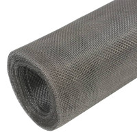 Produktbild för Insektsnät rostfritt stål 100x1000 cm silver