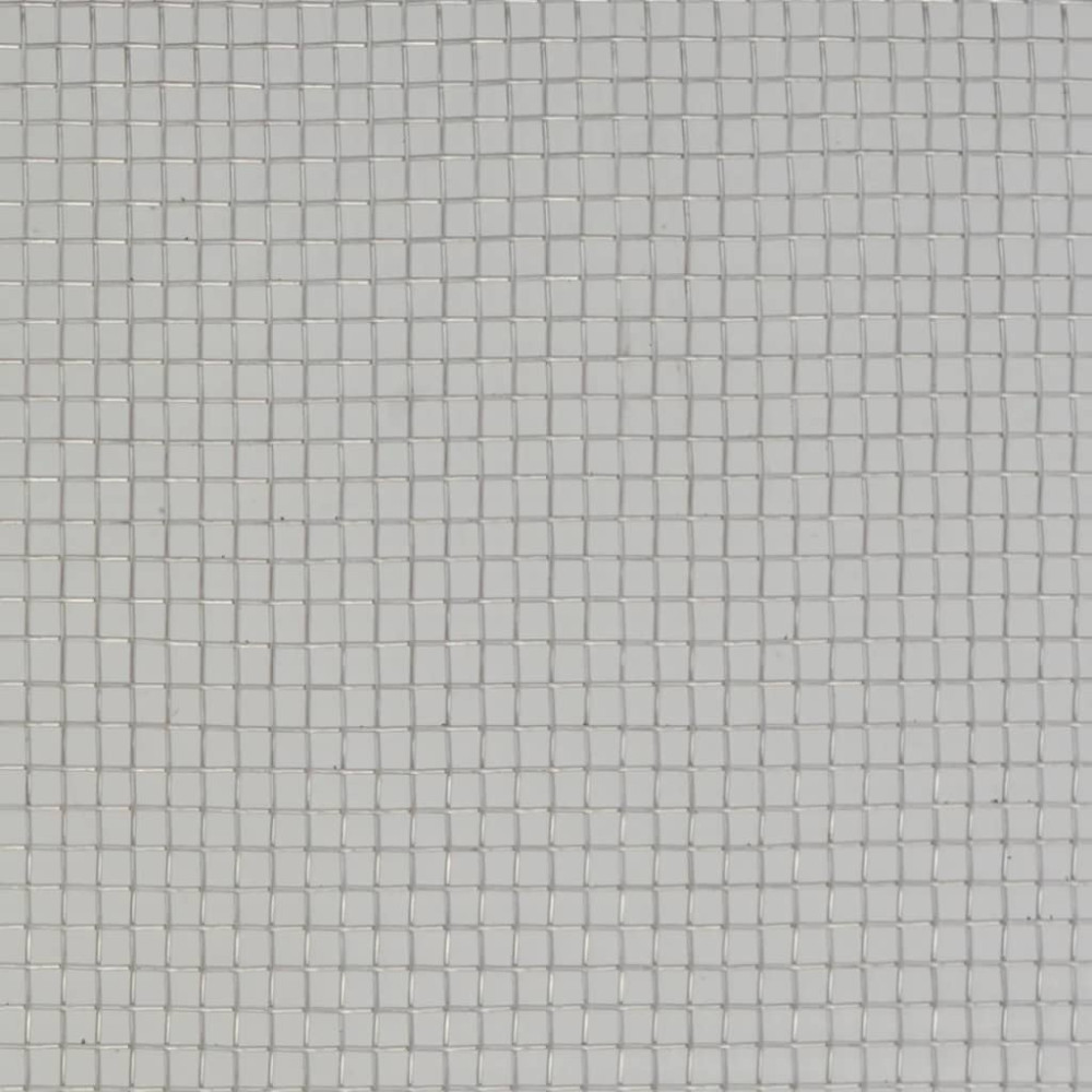 Produktbild för Insektsnät rostfritt stål 100x1000 cm silver