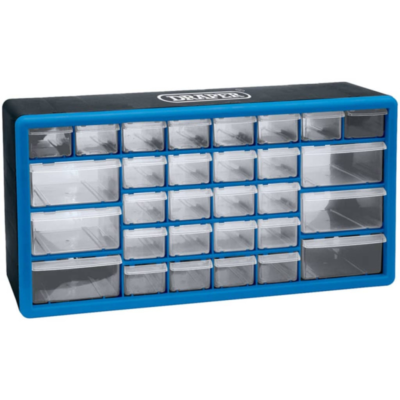 Produktbild för Draper Tools Sortimentskåp med 30 lådor blå 12015