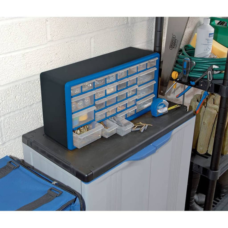 Produktbild för Draper Tools Sortimentskåp med 30 lådor blå 12015