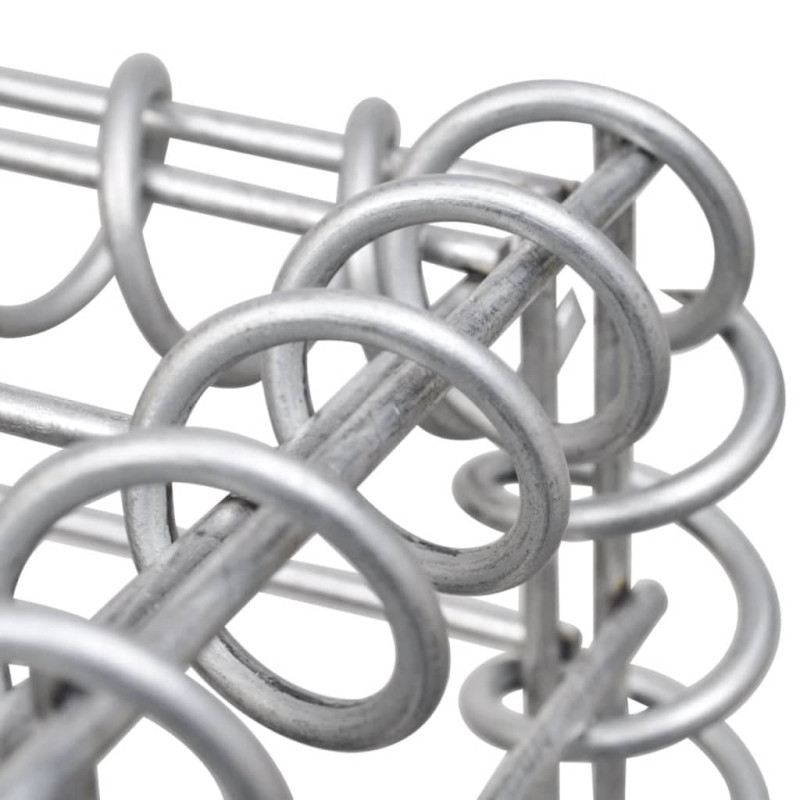 Produktbild för Gabionkorg galvaniserat stål 120x30x100 cm