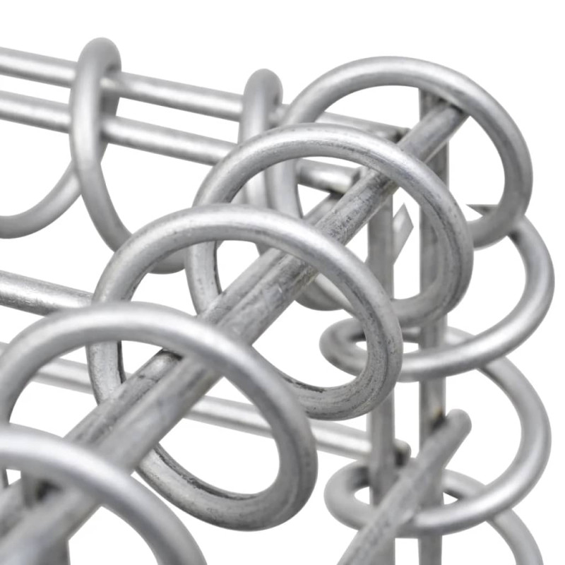 Produktbild för Gabionkorg galvaniserat stål 120x30x50 cm