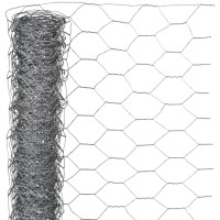 Produktbild för Nature Ståltrådsnät hexagonalt 1x10 m 40 mm galvaniserat stål