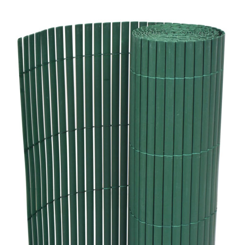 vidaXL Dubbelsidigt insynsskydd PVC 90x500 cm grön