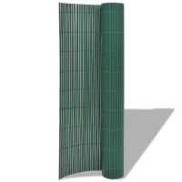 Produktbild för Dubbelsidigt insynsskydd PVC 90x300 cm grön