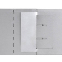 Produktbild för Rabattkanter 5 st galvaniserat stål 100x20 cm