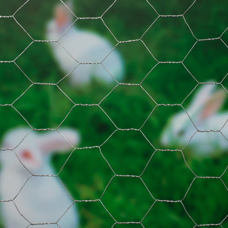 Produktbild för Nature Ståltrådsnät hexagonalt 0,5x10 m 25 mm galvaniserat stål