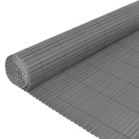 Produktbild för Dubbelsidigt insynsskydd PVC 90x300 cm grå