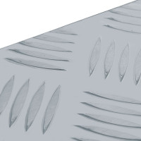 Produktbild för Förvaringslåda aluminium 61,5x26,5x30 cm silver