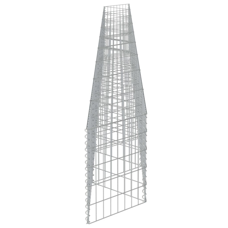 Produktbild för Gabionmur i galvaniserat stål 630x30x50 cm