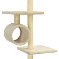 Produktbild för Klösträd med sisalpelare 260 cm beige