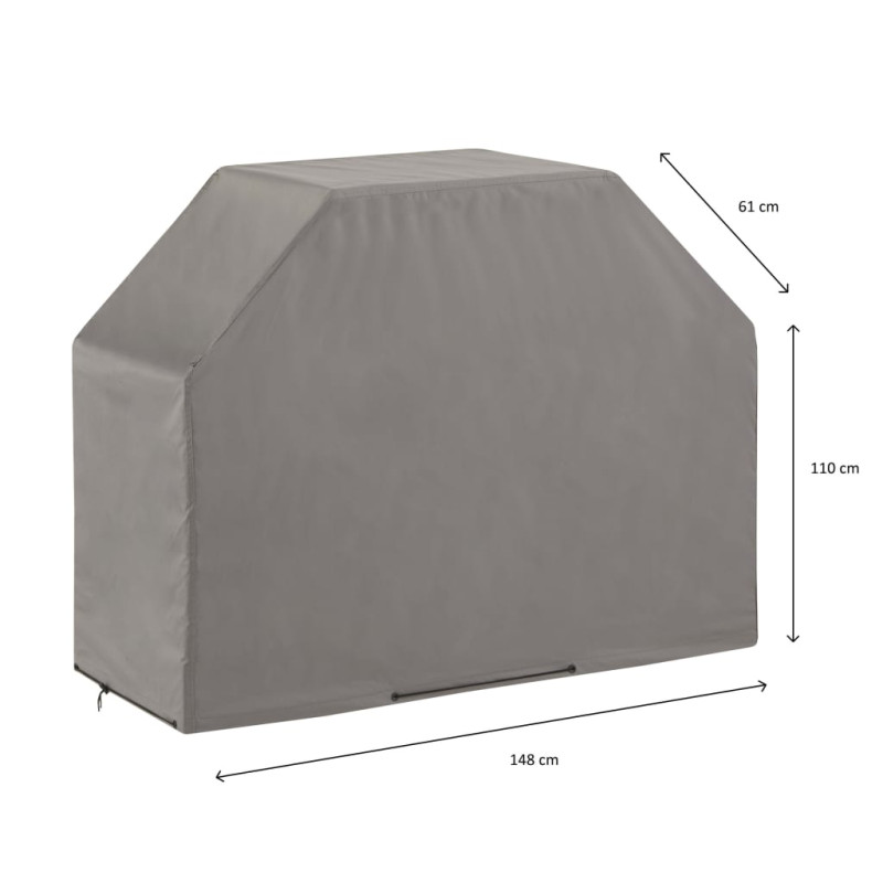 Produktbild för Madison Grillöverdrag 148x61x110cm grå