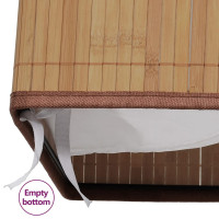 Produktbild för Tvättkorg i bambu rektangulär naturfärg