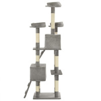 Miniatyr av produktbild för Klösträd med klöspelare sisal 170 cm grå