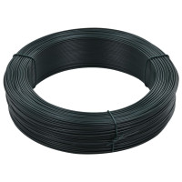 Produktbild för Stagtråd 250 m 1,6/2,5 mm stål svartgrön
