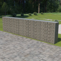 Produktbild för Gabionmur i galvaniserat stål 600x50x150 cm
