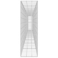 Produktbild för Gabionmur i galvaniserat stål 600x30x100 cm