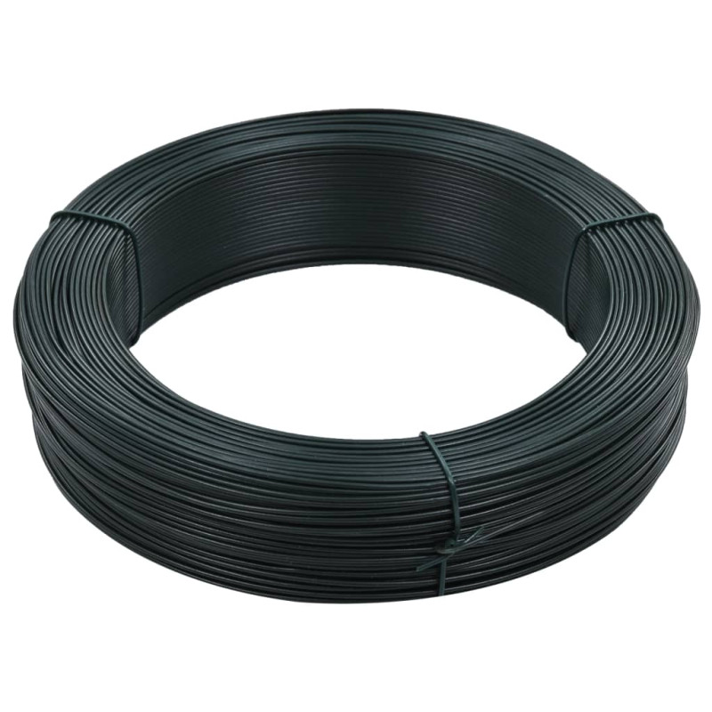 Produktbild för Stagtråd 250 m 1,4/2 mm stål svartgrön